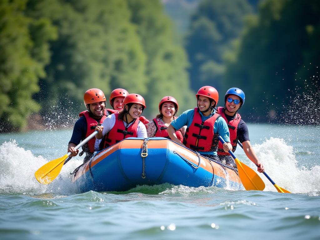 Expat rafting Dubai group expedition
