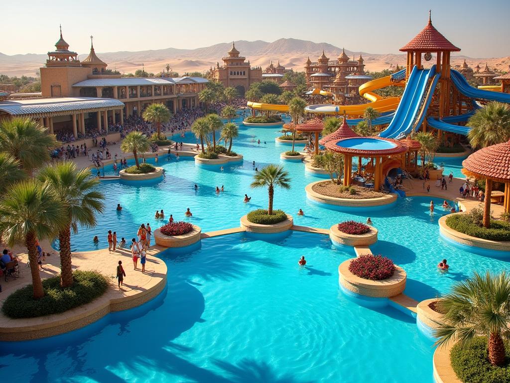 Water park Dubai rafting summer adventure outdoor recreation